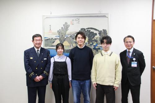 【活動報告】地域課題実習「BOSAIラボ」と保土ケ谷区役所・消防署による防災啓発ショート動画が公開され、保土ヶ谷区長、消防署長を表敬訪問しました。