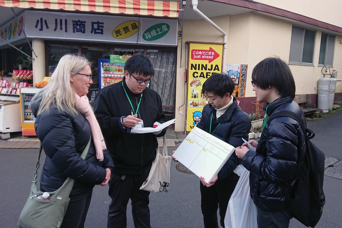 箱根町の経済循環の「見える化」にチャレンジ！7人の学生がビッグデータと実地調査で分析